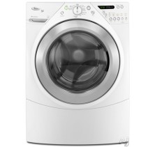 Whirlpool WFW9450WW White Front Load Washer, 27in, 4.4 cu.ft, with 6-Point Suspension System, 6th Sense Technology, Built-In Water Heater, Add a Garmet Feature, Delay Wsh and Delicate Cycle   White
