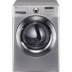 LG DLEX3360 Front Load Electric Dryer, 27 in, 7.4 cu.ft, with 12 Drying Cycles, Steam/Sanitary Cycles, 9 Options, Sensor Dry and Dual LED Display