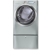 Electrolux EWMGD70JSS Silver Sands Front Load Gas Steam Dryer, 27 in, 8.0 cu.ft, with Wave-Touch Controls w/LCD Display, Touch-2-Open Door, Reversible Door, Perfect Steam Option, 14 Cycles, 9 Specialty Cycles  Silver Sands