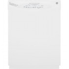GE GDWF100V Stainless Steel Interior Dishwasher, 24 in, 14-Place Settings, 4 Cycles, 5 Options, SaniWash, Steam PreWash, 5-Stage Filtration, Hard Food Disposer and 52 dBA