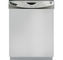 GE GDWF160VSS Stainless Steel Stainless Steel Interior Dishwasher, 24 in, 14-Place Settings, 4 Cycles, 5 Options, SaniWash, Steam PreWash, 5-Stage Filtration, Hard Food Disposer and 52 dBA Stainless Steel