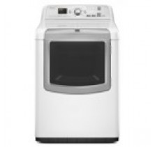 Maytag Bravos MGDB850YW White Front Load Gas Dryer, 29 in, 7.3 cu.ft, with Wrinkle Prevent With Steam Option, Evenly Dries Your Largest Loads, Auto Refresh Steam Cycle, 11 Cycles and 5 Temperature Options   White