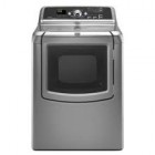 Maytag Bravos YMEDB850Y Front Load Electric Dryer, 29 in, 7.3 cu.ft, with 11 Cycles, Glass Door, Wrinkle Prevent (150 mins), Sanitize, Towels and Auto Refresh