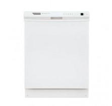 Frigidaire FDB2410HIS White Dishwasher, 24 in, with 5 Wash Cycles, 3 Options, 12 Place Settings, Self-Cleaning Filter, Hard Food Disposer and Silent Design Sound Insulation White