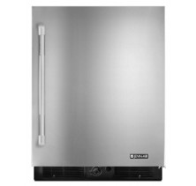 Jenn-Air JUR248RYEP Stainless Steel Right Swing Built In Under Counter Refrigerator, 24 in, 5.7 cu.ft, with Automatic Defrost, Adjustable Temperature Control, 2 Adjustable Glass Shelves and Automatic Interior Light Stainless Steel Right Swing