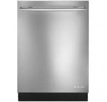 Jenn-Air JDB8700AWS Stainless Steel Fully Integrated/Dishwasher, 24 in with Removable 3rd Level Rack with RollderGlide Design, One Hour Wash Cycle, Rinse Only, SuperScrub Option and 4 Hour Delay Option  Stainless Steel