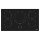 Jenn Air JIC4536X Induction Cooktop, 36 in, with Sensor Boil Function, 5 Burners, 13 Heat Level Settings, Touch-Activated Controls with Power Slider and Simmer Function  