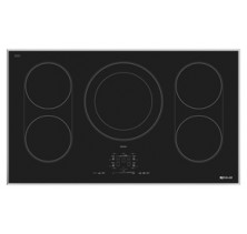 Jenn Air JIC4536XS Stainless Steel Induction Cooktop, 36 in, with Sensor Boil Function, 5 Burners, 13 Heat Level Settings, Touch-Activated Controls with Power Slider and Simmer Function   Stainless Steel