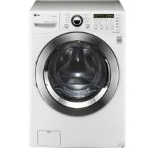 LG WM3360HWCA White Front Load Washer, 27 in, 4.5 cu.ft, with 12 Wash Cycles, SteamFresh/Allergiene Cycles, 9 Options, 1,200 RPM Spin Speed and Dual LED Display White