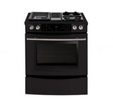 Jenn-Air JDS9860CDB Black Dual Fuel Downdraft Slide-in Range Black