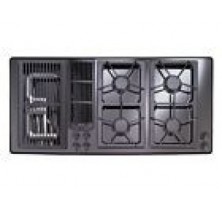 Jenn-Air Designer Line JGD8345ADB Black 45" Gas Downdraft Cooktop, 4 Burners, E-ven Heat Grill Black