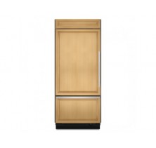 Kitchen Aid KBLO36FTX Left Hinge Bottom Mount Refrigerator (Panel Ready) 36in, 20.5 cu.ft, with Glass-Touch Electronic Controls, Automatic Ice Maker & Adjustable SpillClean Glass Shelves: Overlay/Panel Required/  Left Hinge