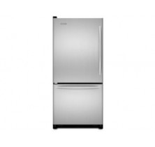 Kitchen Aid KBLS19KTSS Stainless Steel -- Left Hinge Bottom Mount Refrigerator, 30in, 18.5 cu.ft, with Slide-Out Glass SpillClean Shelves, FreshChill Temperature Management and 2 Pull-Out Freezer Baskets Stainless Steel -- Left Hinge