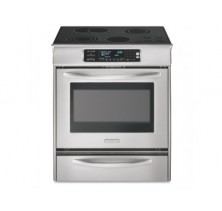 KitchenAid YKESS908SS Stainless Steel Slide In Electric Range, 30in, 4.1 cu.ft, with 4 Radiant Elements, Self-Cleaning True Convection, CleanBake, Sabbath Mode, Front Tap Touch Controls & Warming Drawer Stainless Steel