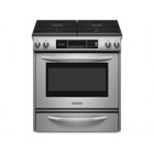 Kitchenaid KGSK901S 30" Slide-In Gas Range, Thermal Oven, Variable Time Self-Cleaning, Sabbath Mode