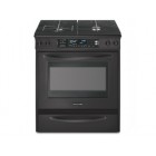Kitchen Aid KGSS907S Slide In Gas Range, 30in, 4.1 cu.ft, with EasyConvect Time and Temperature Conversion System, TripleTier BTU burner and Full-width cast-iron grates with sealed burners 