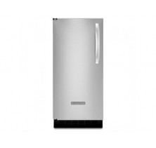 Kitchen Aid KUIC15NLXS Stainless Steel/ Left Hinge Built In Under Counter Ice Maker, 15in, with 25 lbs. Ice Storage, 50 lbs. Daily Ice Production, Filtered Clear Ice, Automatic Shutoff, Easy Access Storage Bin and Ice Scoop Stainless Steel/ Left Hinge