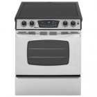 Amana AES3760BC Slide In Electric Range, 30in, 4.2 cu.ft, with Adjustable Keep Warm Setting, Delay Bake, Control Lockout, Storage Drawer and Self Cleaning Oven with Adjustable Levels 