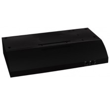 GE JV347LBBC Black On Black Under Cabinet Hood, 30in, 200 CFM, with 3 Speed Fan, ooktop light, rotary controls, optional non-vented, removable grease filter Black on Black