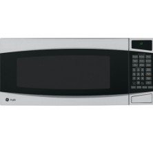 GE Profile PEM31SMC Stainless Steel Countertop Microwave 1.0 cu.ft, with 800 Watts, 10 Power Levels, Sensor Cooking Controls, Glass Turntable, Optional Built-in Trim Kit and Hanging Kit Stainless Steel