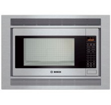 Bosch (HMB5060 Black) 500 Series 1,200 Watt Microwave, Capacity: 2.1 cu.ft., 10 Variable Power Levels, Multi-Sensor Cooking Modes, Easy-to-Read LCD Display, Flush-to-Cabinet Design, 3 Delay Start Black
