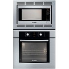 Bosch (HBL57) 500 series, 30 inch, Capacity: 4.7 cu.ft., Combo w/Traditional Microwave, European Speed convection, Ergonomic Retractable Dials w/Glass Touch Control, Recessed Heating Element