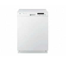 LG LDS4821WW White Dishwasher, 24 in, with  4 Wash Cycles, 3 Spray Arms, SenseClean System, Food Disposer and Self-Clean Filter White
