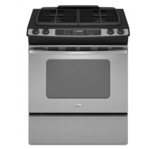 Whirlpool Gold GW397LXUS Stainless Steel  Slide In Gas Range,30 in. 4.5 cu.ft, with Control Lock, Sabbath Mode, Delay Bake, Self Cleaning, 4 Burners and AccuBake&reg; Temperature Management System Stainless Steel 
