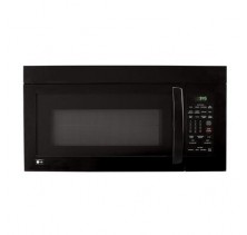 LG LMV1680DB BlackD Over the Range Microwave, 30 in, 1.6 cu.ft., 1000w, Stoppable Turntable, 180 CFM Quiet vent system: conforms to provinical Building Codes, Vista Handles, Hidden Vent Black
