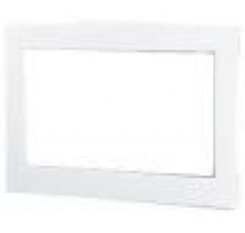 GE JX2027DMWW White Deluxe Built In 27 in Trim Kit For 2.0 or 1.8 Cu. Ft. Microwave Ovens White