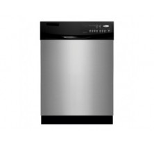 Whirlpool DU1055XTVS Stainless Steel Dishwasher, 24in, with Energy Star Qualification, 4 Wash Cycles, 6 Options, SheerClean Wash System, Auto Soil Sensor, PVC Racks and Quiet Partner II Sound Package Stainless Steel