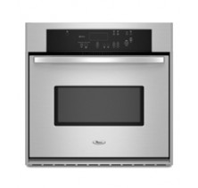 Whirlpool RBS305PVS Stainless Steel Single Wall Oven, 30in, 4.1 cu.ft, with AccuBake Temperature Management System, Delay Bake, Control Lock and Self-Cleaning System with Auto Latch Stainless Steel