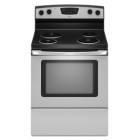 Amana AER5522VC Freestanding Electric Range, 30in, 4.8 cu.ft, with Temp Assure Cooking System, Custom Broil, Extra-Large Oven Window and Electronic Clock with Timer   