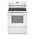 Amana AER5844VC Freestanding Electric Range, 30in, 4.8 cu.ft, with 4 Radiant Elements, 4.8 cu. ft. Capacity Oven, Keep Warm Setting, Extra-Large Oven Window and Storage Drawer