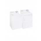 GE GBSR3140HWW 3.2 cu. ft. Top Load Washer with Perma Tuf Tub & PBXR473EHWW 6.0 cu.ft...