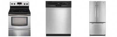 1)Maytag 22.0 Cu.Ft, French Door Refrigerator. <br> 2)Maytag 4.8 Cu.Ft, Electric Range, Self Clean. <br> 3)Maytag Full Console Dishwasher.