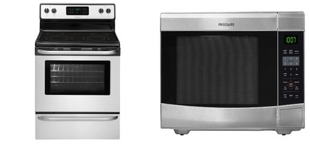 Frigidaire CFEF3024RS Range Frigidaire CFCM1134LS Countertop Microwave ...