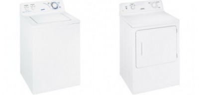 1)Moffat MTAP1000MWW Washer, 3.4 Cu.Ft, 9 Cycles, 630 rpm. <br> 2)Moffat MTMX100EMWW Electric Dryer, 6.0 Cu.Ft, 3 Cycles, 3 Temps.