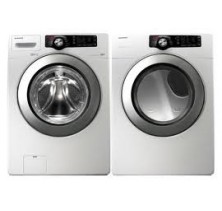 1)Samsung WF220ANW Washer, 4.0 Cu.Ft, 8 Cycles, 1100 rpm. <br> 2)Samsung DV220AEW Electric Dryer, 7.3 Cu.Ft, 7 Cycles, 4 Temperatures.