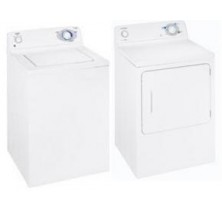 GE GVSR1060HWW 3.2 Top Load Washer & PVXR363EHWW 6.0 cu.ft. Super Capacity Dryer