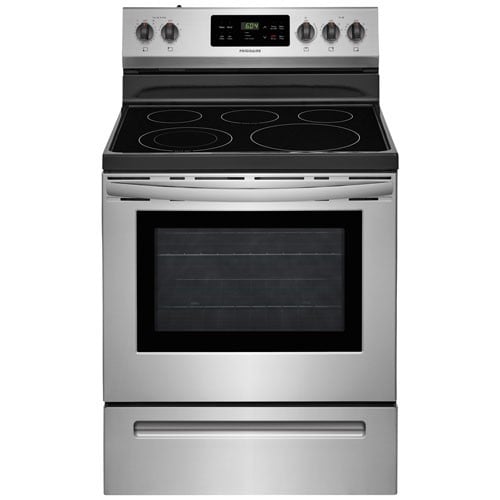 Samsung NE59J7630SS 30 Inch Freestanding Electric Range with 5.9 cu. ft.  True Convection Oven, 5 Smoothtop Elements, 6 Inch/9 Inch 3,300W Power  Burner, Storage Drawer, Steam Clean and Sabbath Mode: Stainless Steel