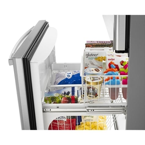 Glide-Out Wire Lower Freezer Basket with QuickSplit&trade; Organizer - ABB2224BRM