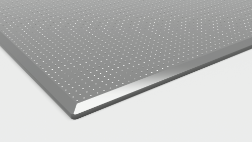 Finition miroir argentée avec un design sans cadre