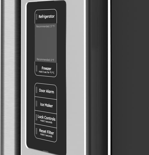 In-the-door controls with actual temperature setting display - CWE23SP2MS1
