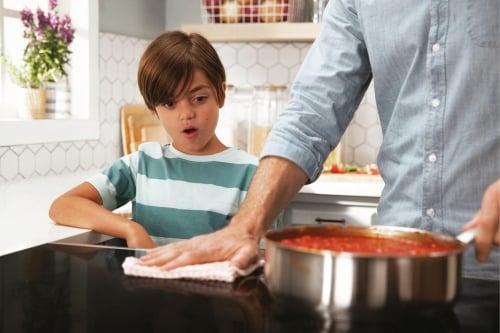 Wipe away cleaning time with the Induction Cooktop