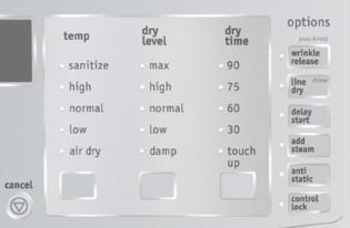 Multiple Dryness Levels - CFQE5100PW Multiple Dryness Levels - CFQE5100PW