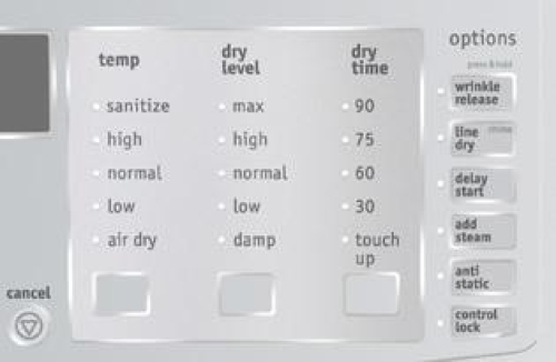 Auto Dry Cycles - CFQE5100PW Auto Dry Cycles - CFQE5100PW