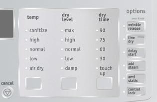 Ready-Select® Controls - CFSE5115PW Ready-Select® Controls - CFSE5115PW