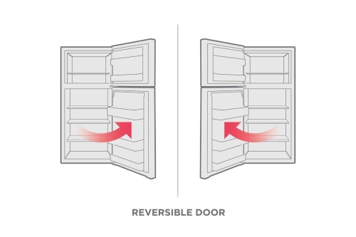 Porte réversible