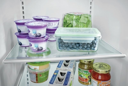 Store-More&trade; Glass Shelves with Metallic Trim - FGSS2635TF